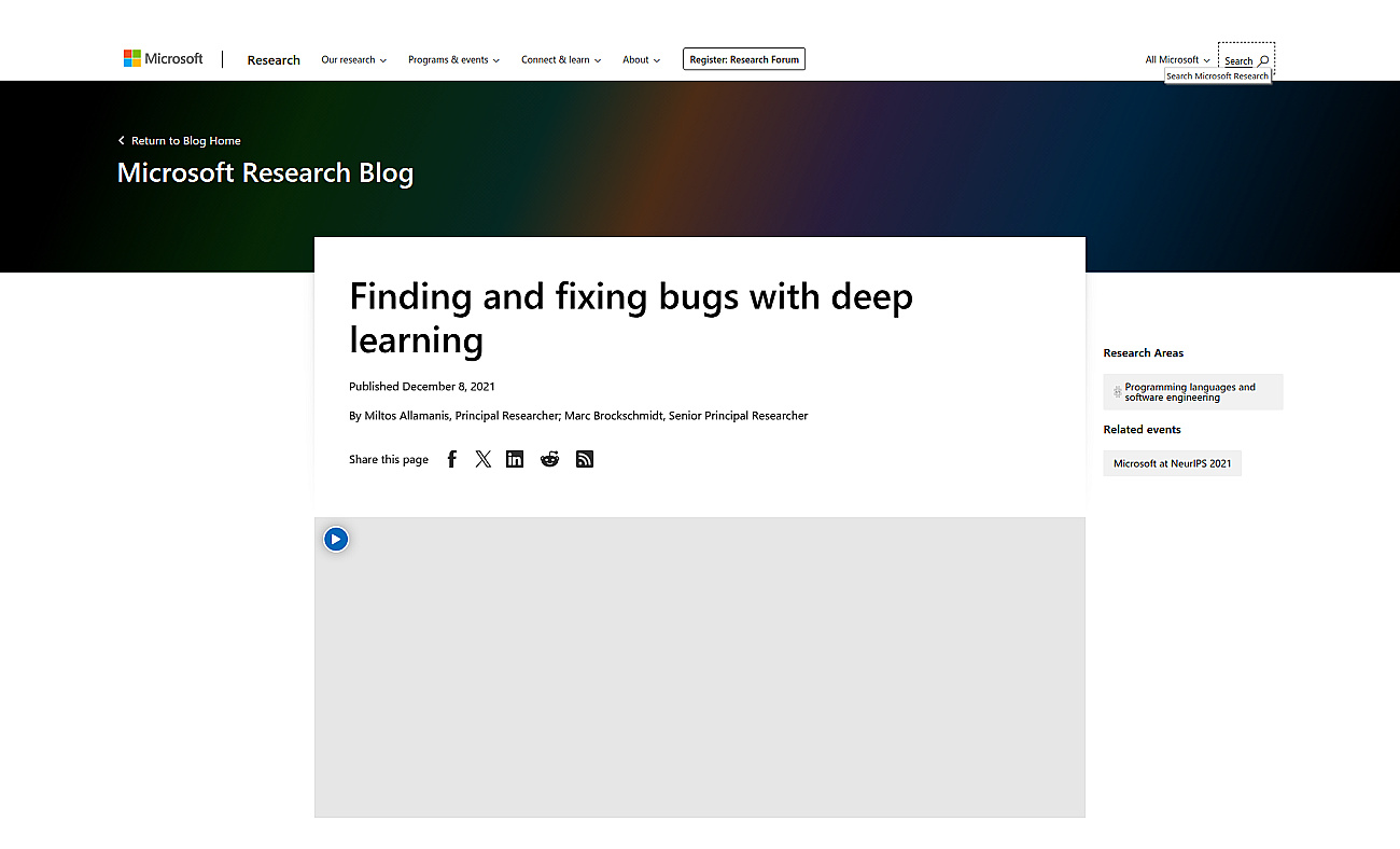 BugLab by Microsoft Research