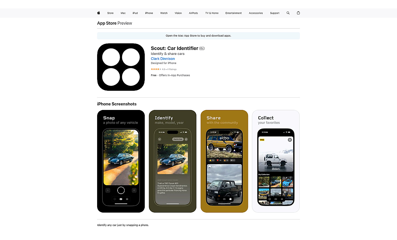 Scout: Vehicle Identifier