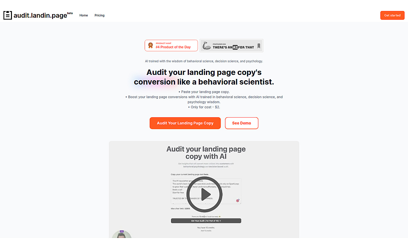 Audit Landin Page