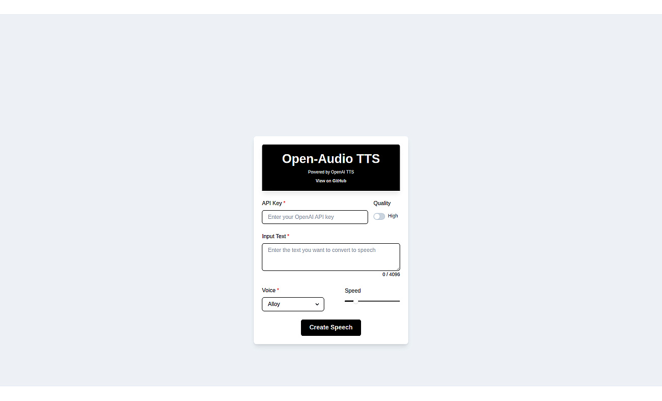 Open-Audio TTS