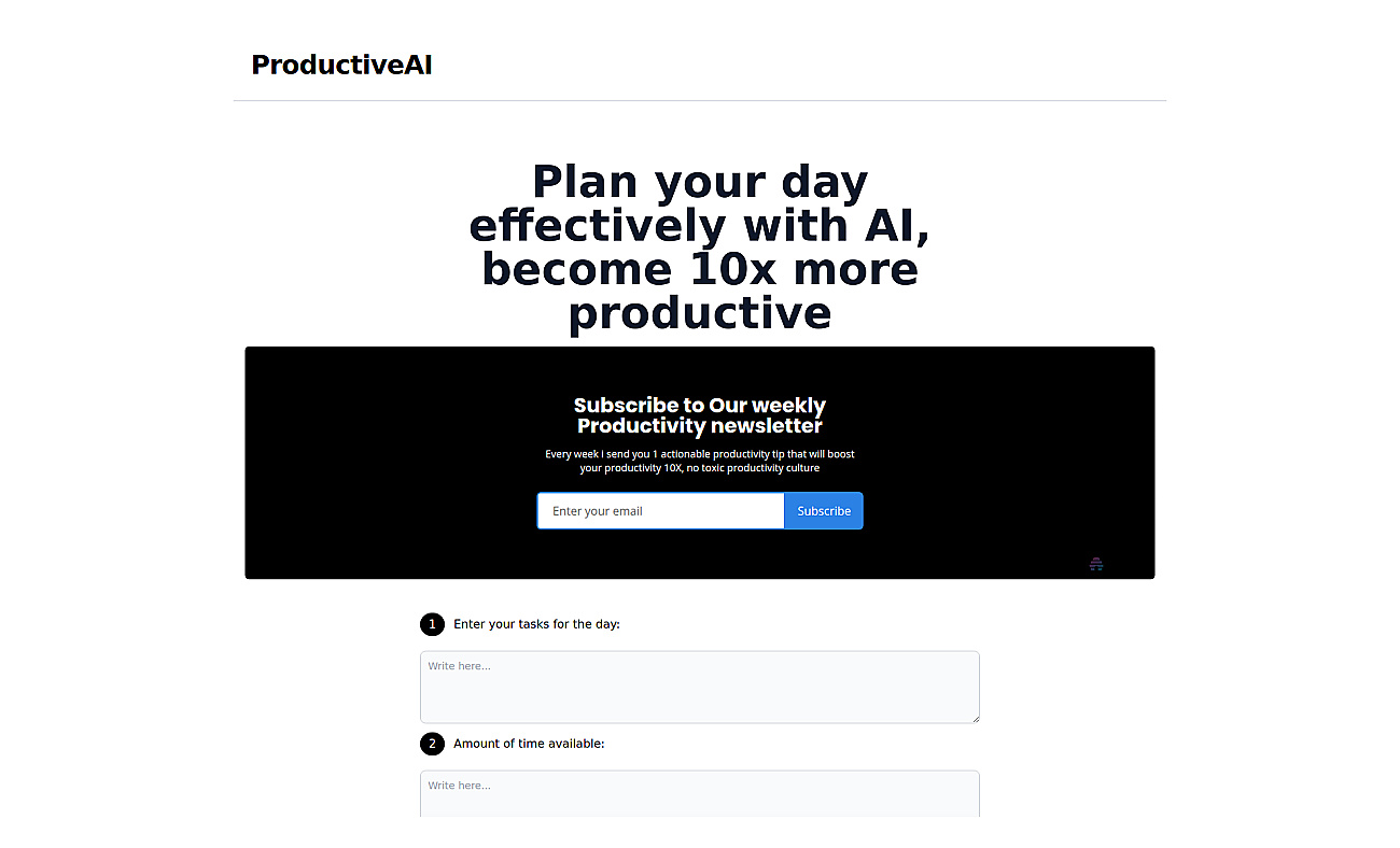 Plan My Day AI