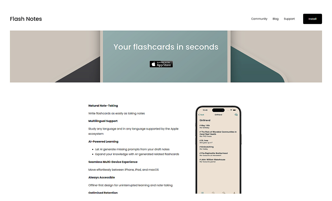 Flash Notes