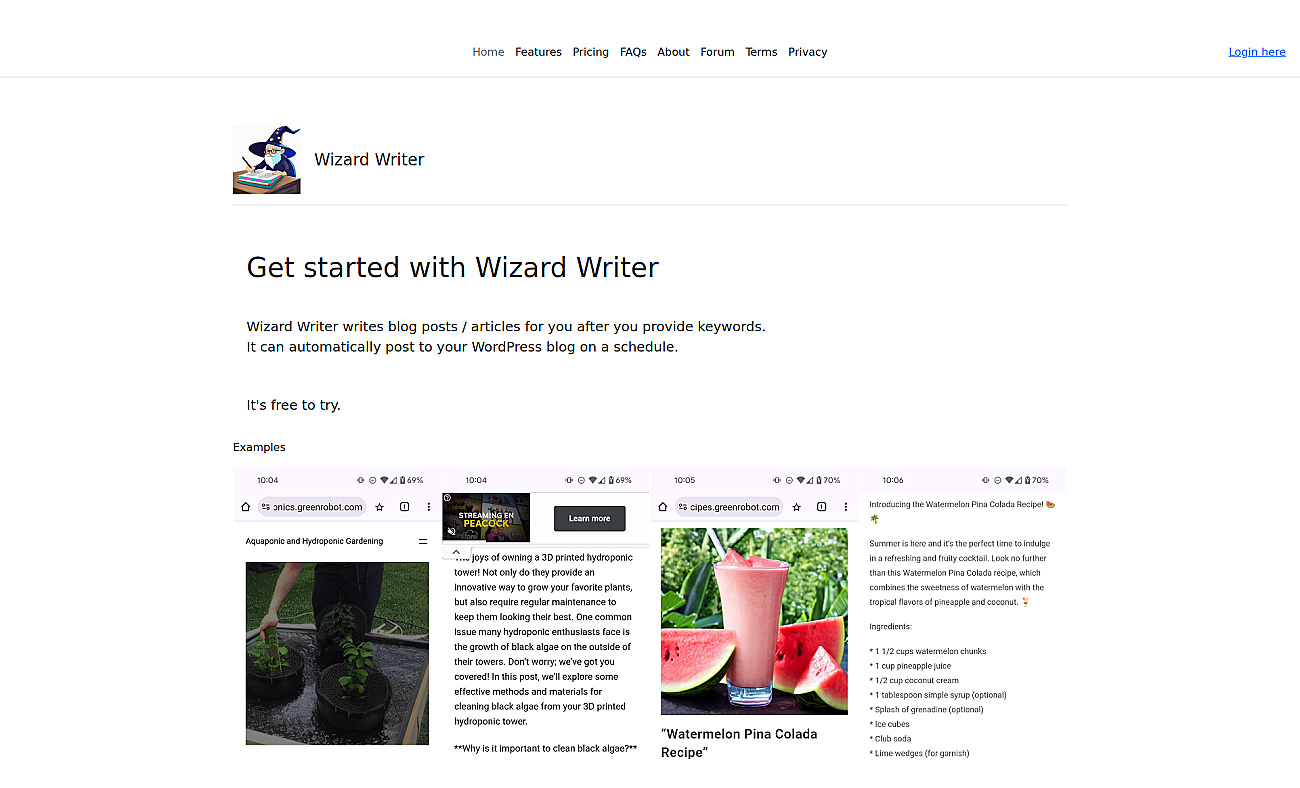 Wizard Writer