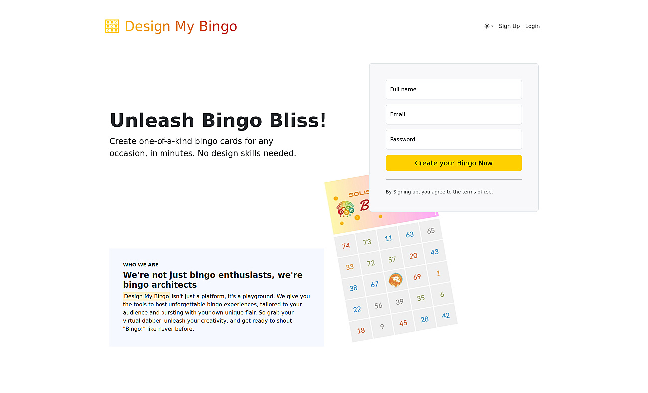 Design My Bingo