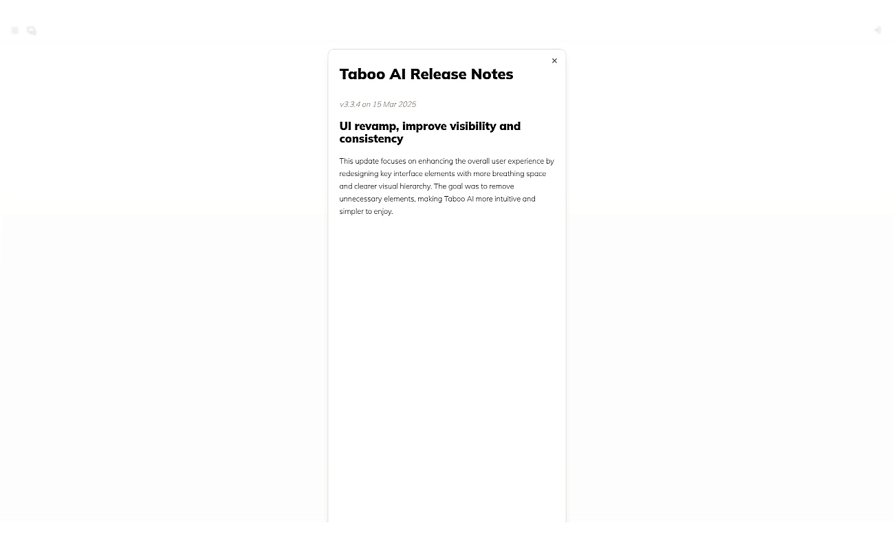 Taboo AI