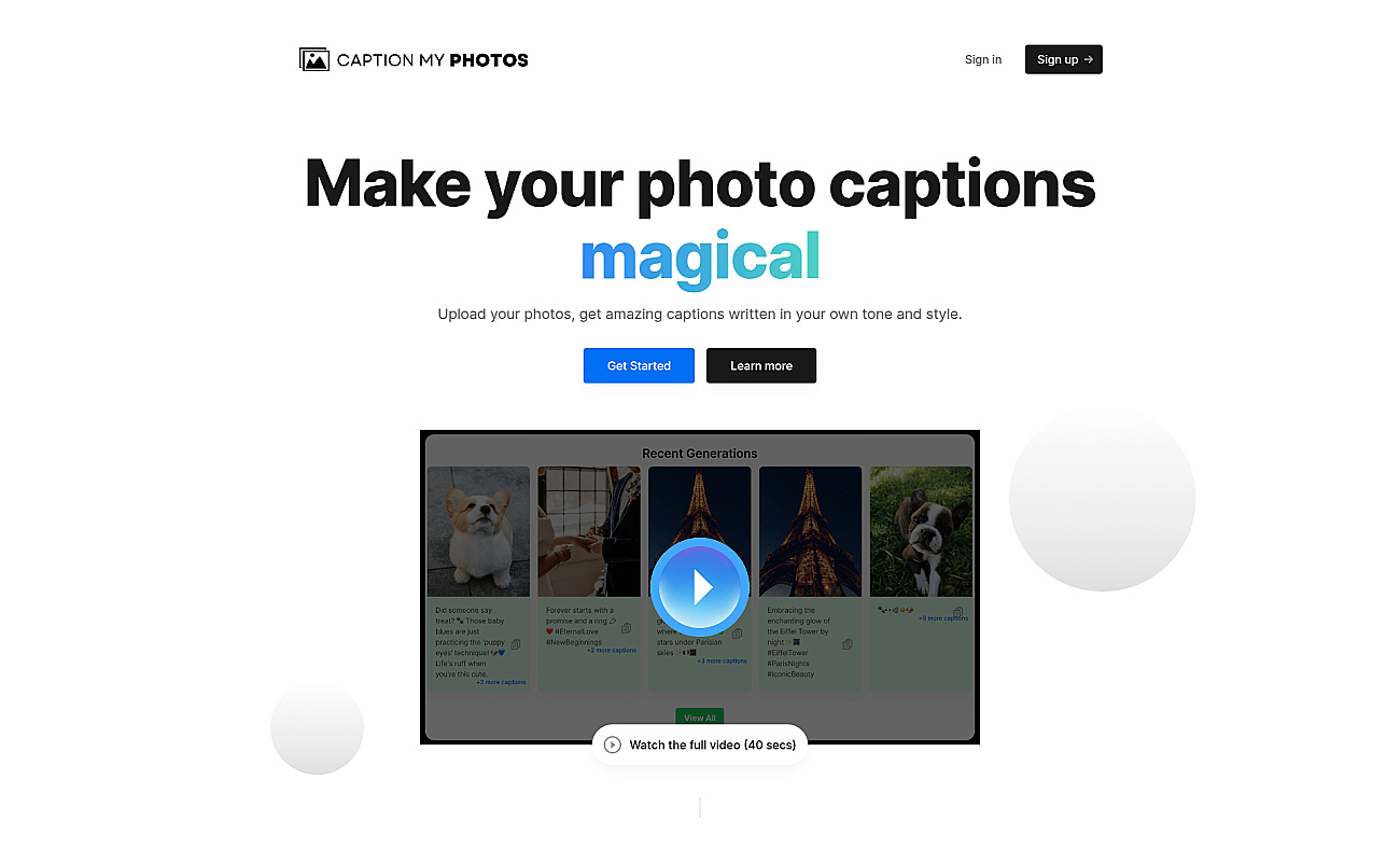 Caption My Photos