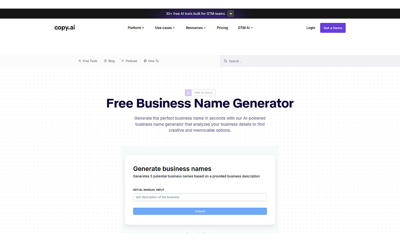 Copy AI Name Generator