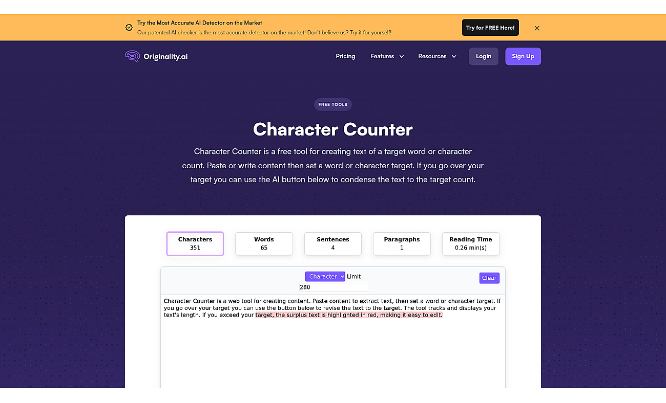 Character Counter