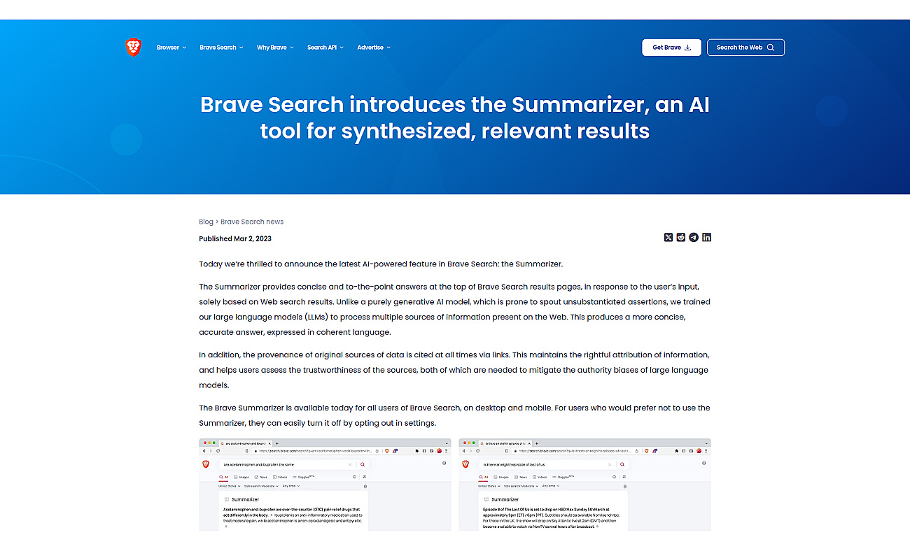 Brave Search Summarizer
