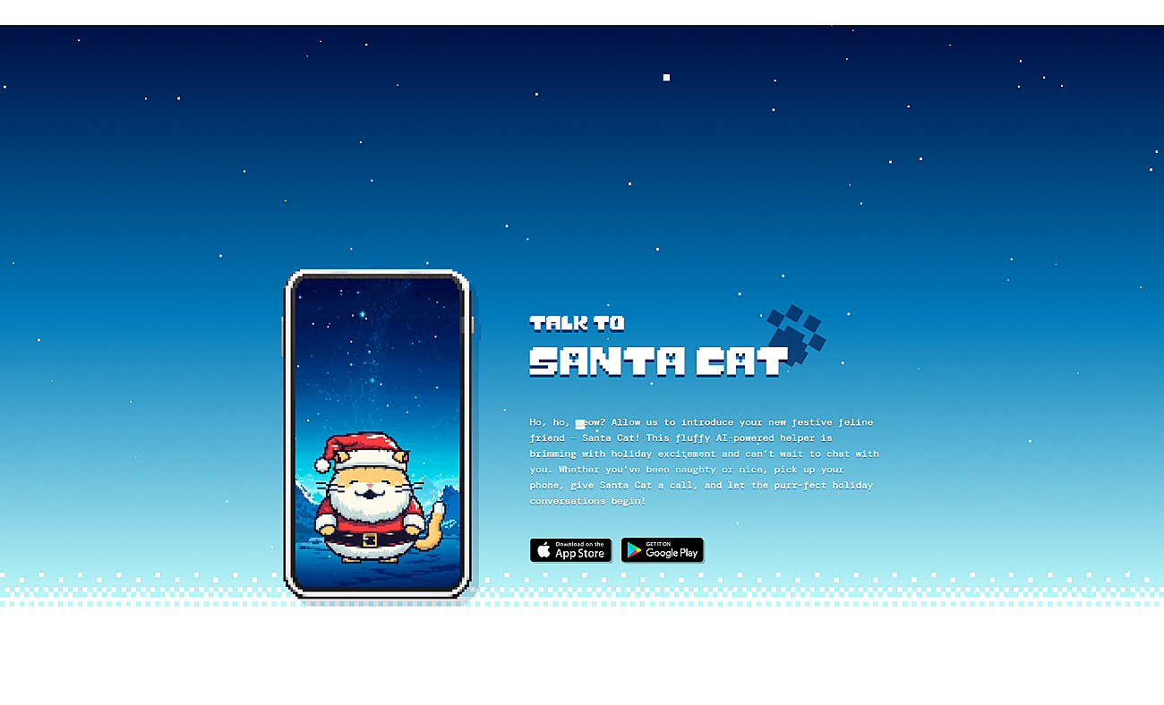 Talk to Santa Cat