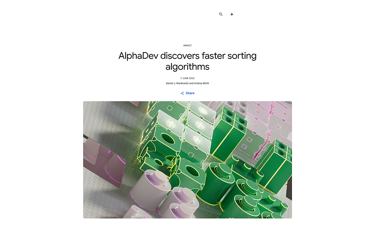 AlphaDev - Google DeepMind