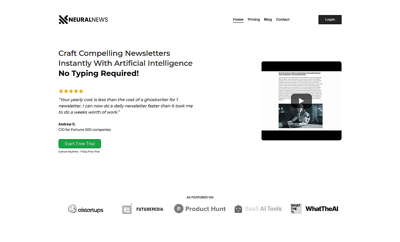 Neural Newsletters