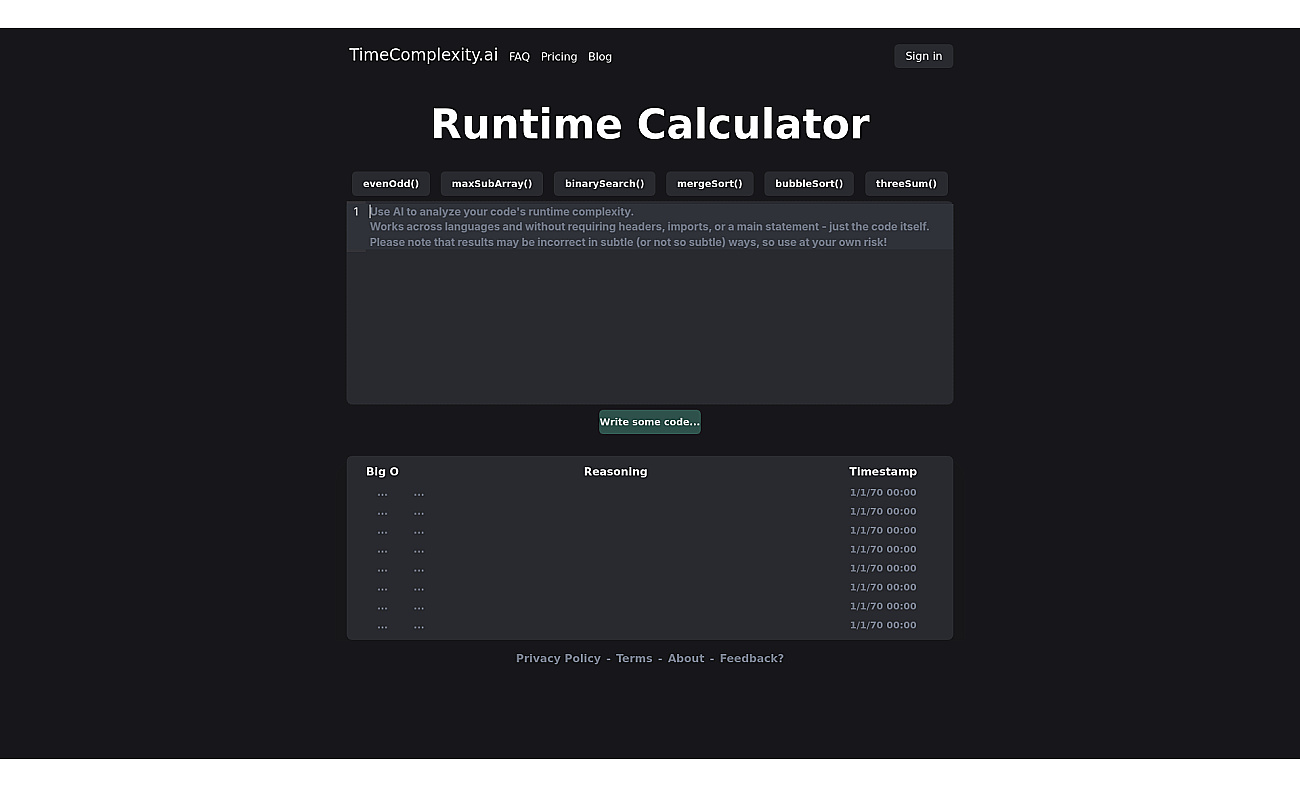 Timecomplexity