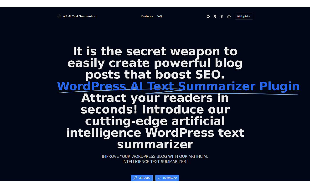 WP AI Text Summarizer