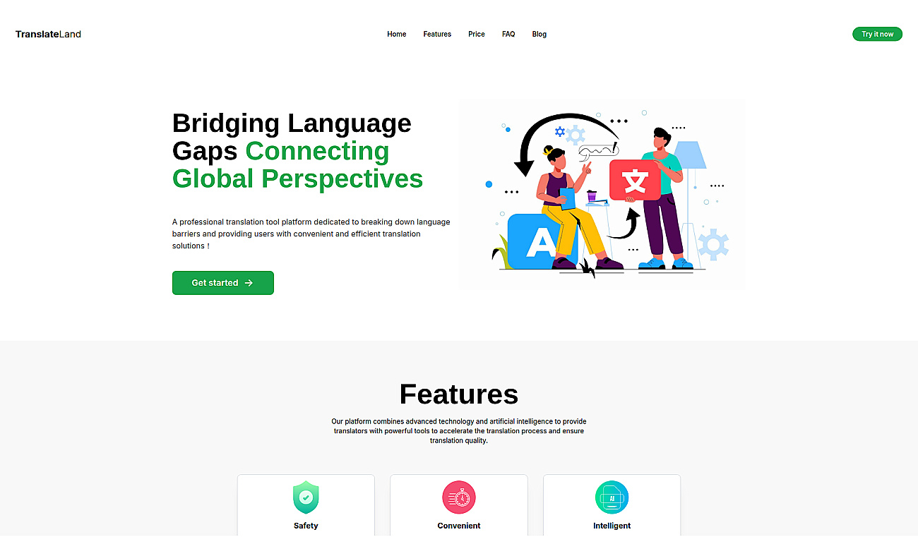 Translate land
