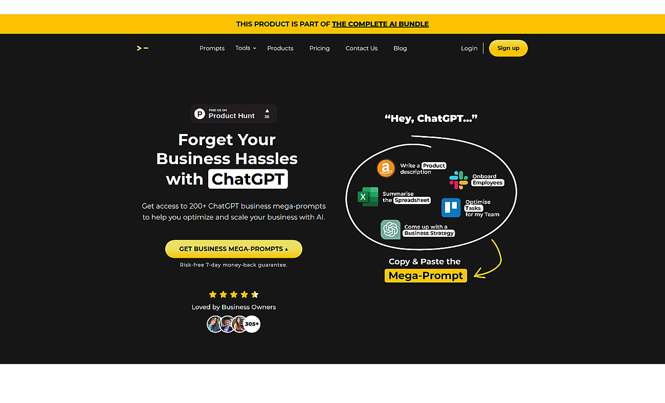 100+ ChatGPT Mega-Prompts for Business