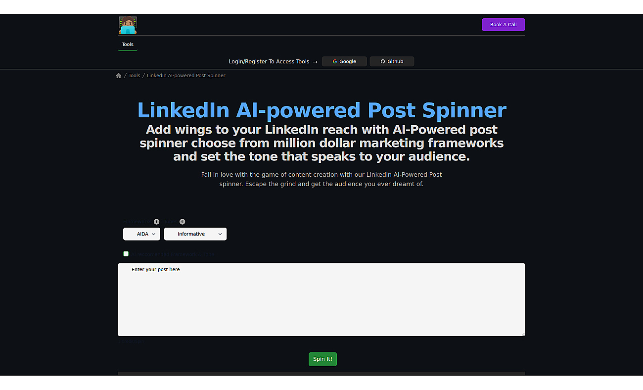 Linkedin Post Spinner