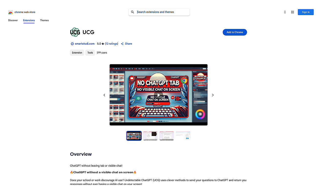 Undetectable ChatGPT Chrome Extension