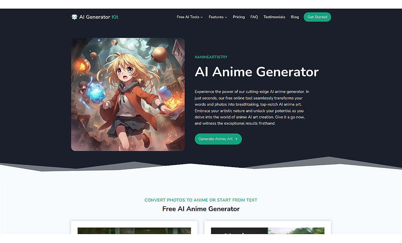 AI Anime Generator - AI Generator Kit