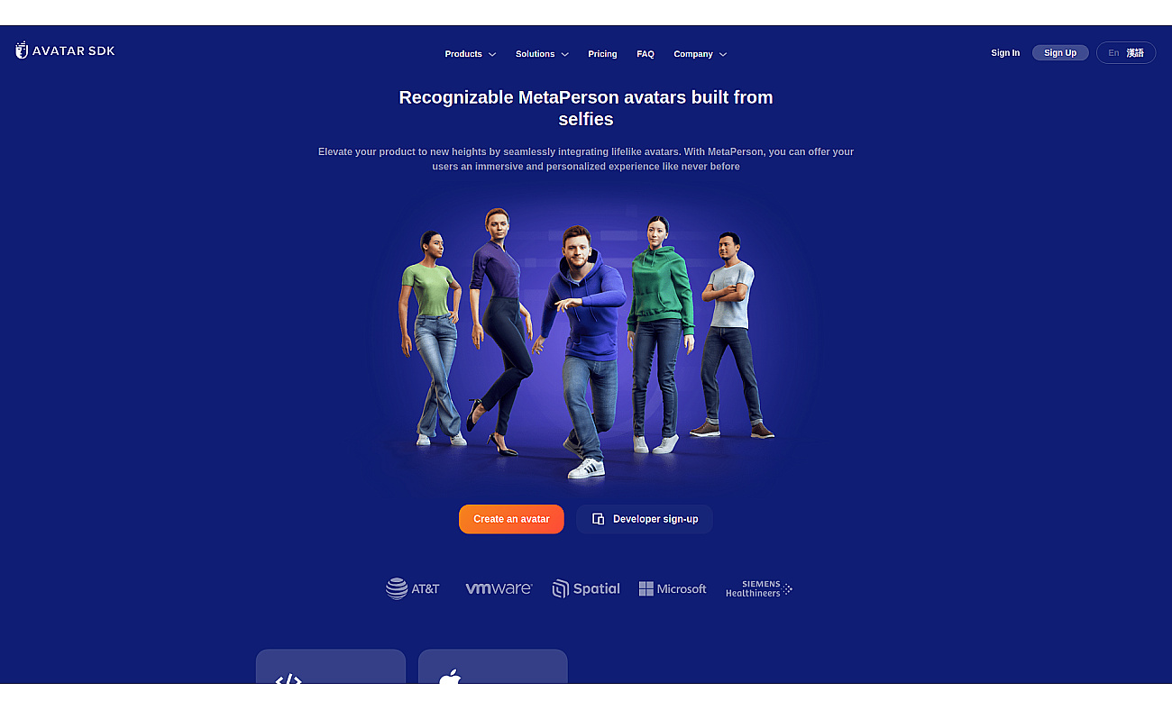 MetaPerson Creator by Avatar SDK