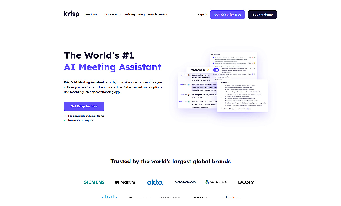 Krisp AI Meeting Assistant