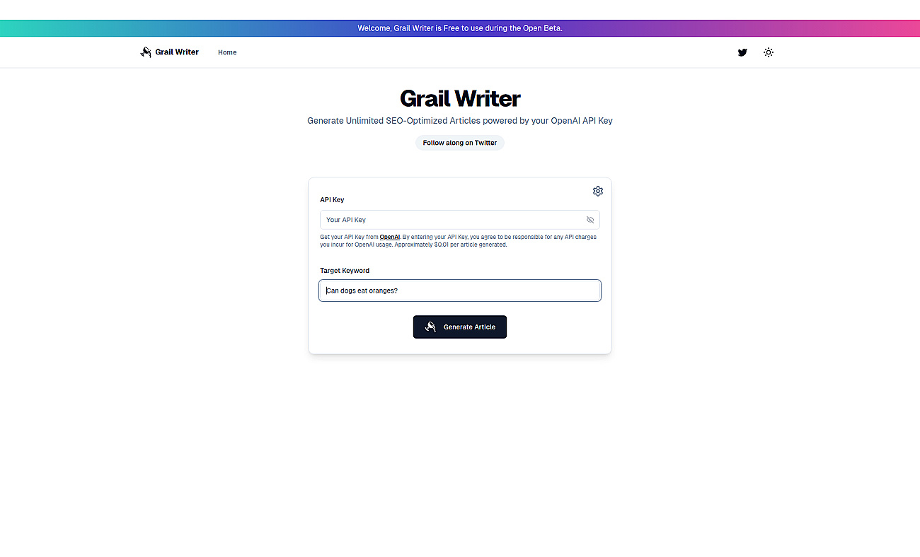 Grail Writer
