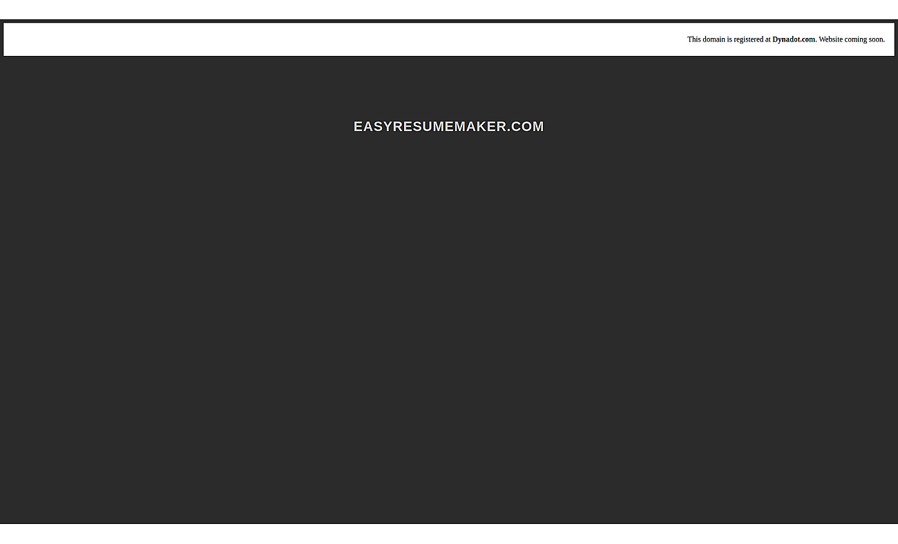Easy Resume Maker