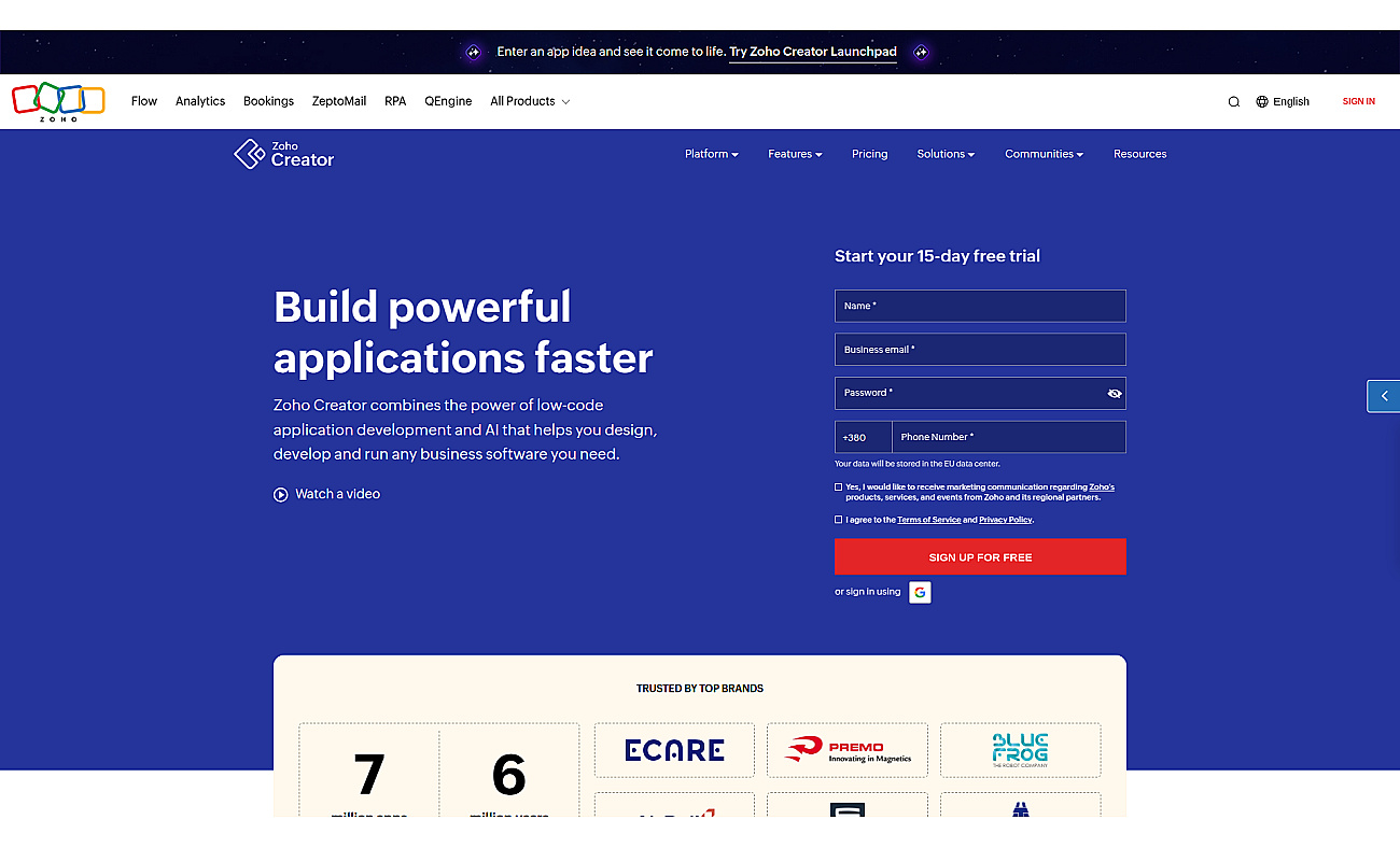 Zoho Creator