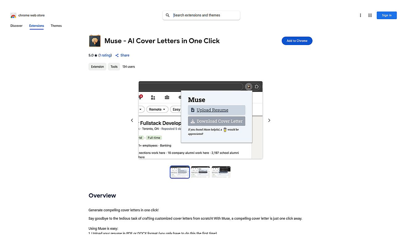 Muse - AI Cover Letters