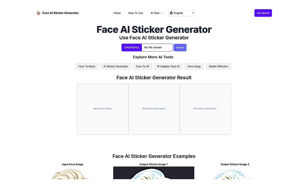 AI Face Sticker Generator