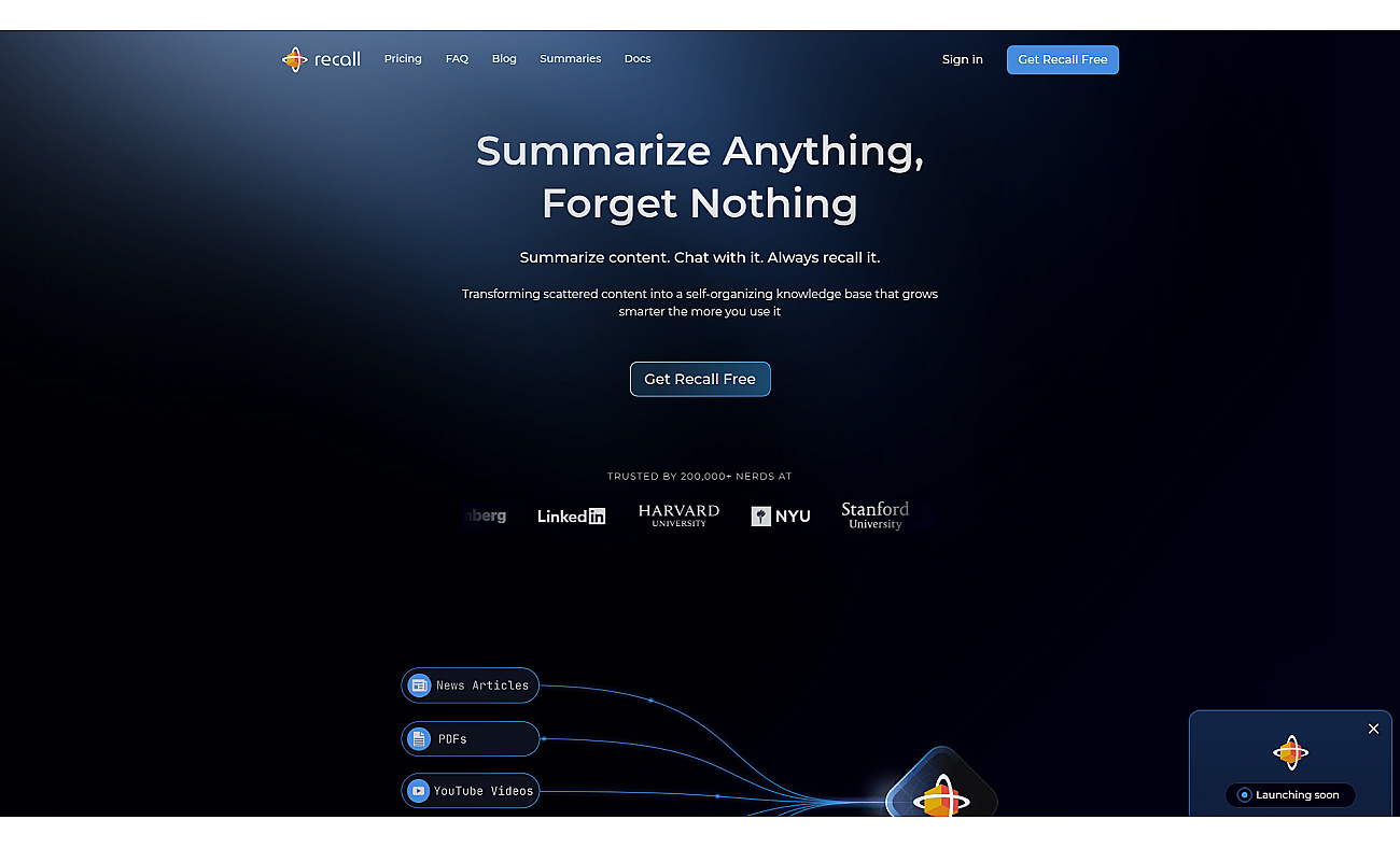 Recall - Mobile Apps