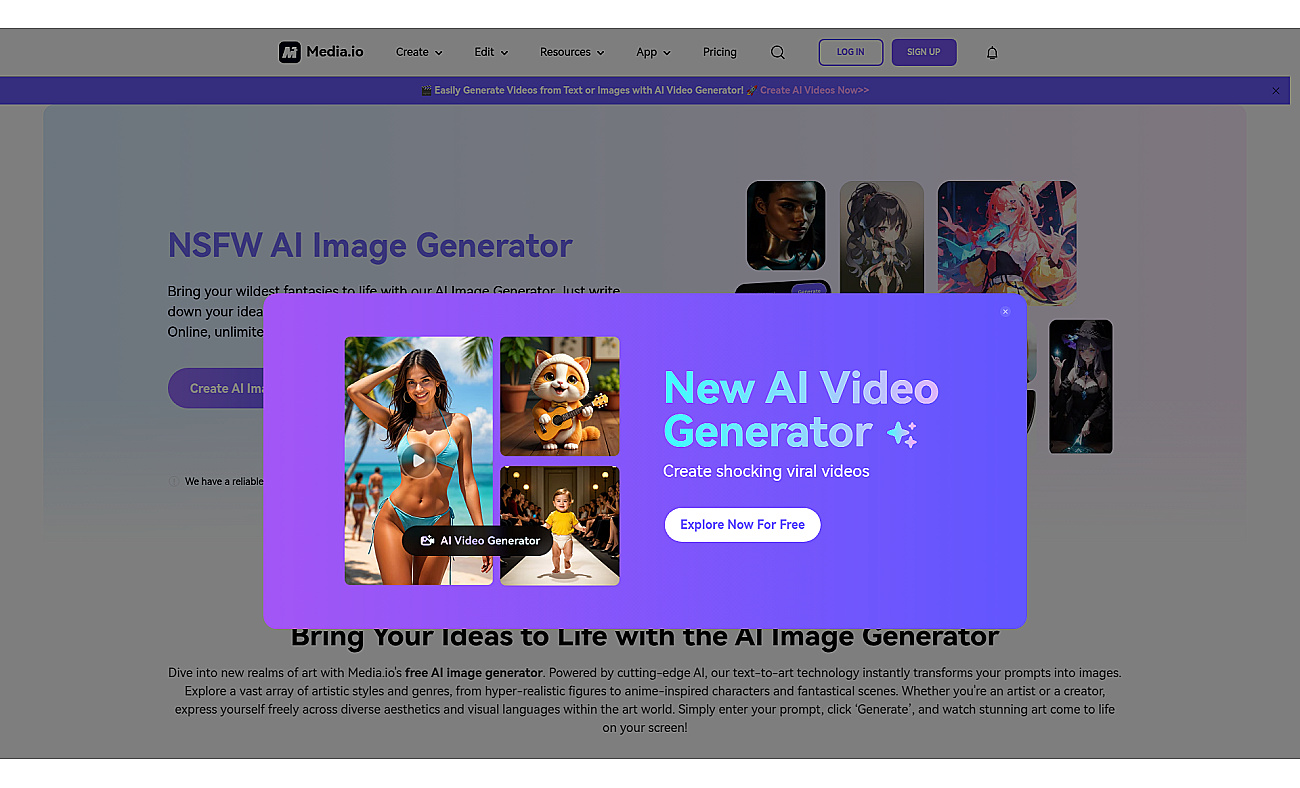 Media.io NSFW Image Generator
