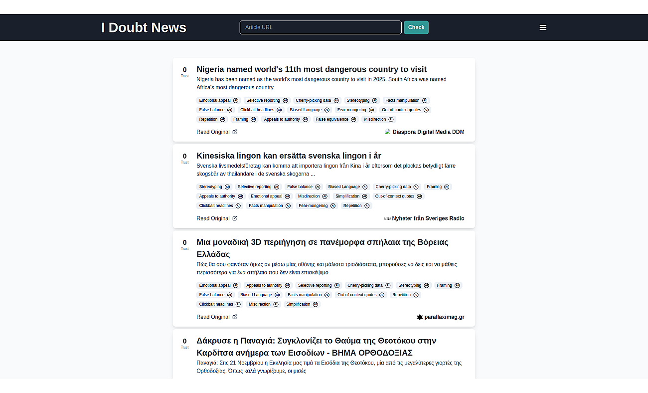 I Doubt News