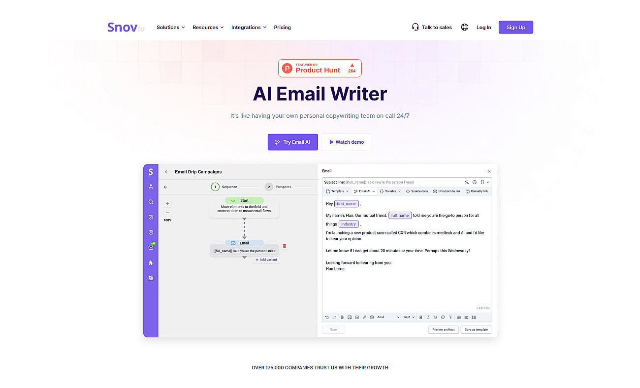 Snov Email Writer