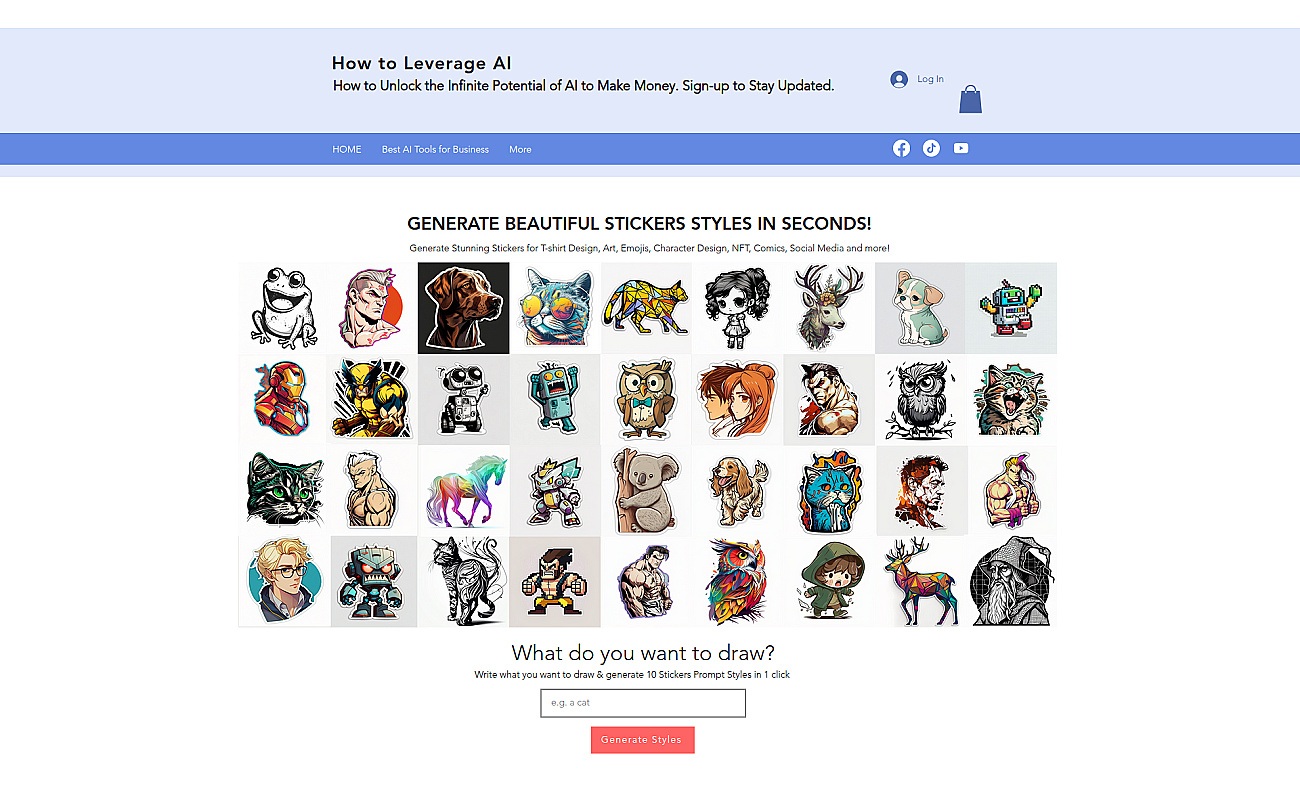 Sticker Prompt Generator