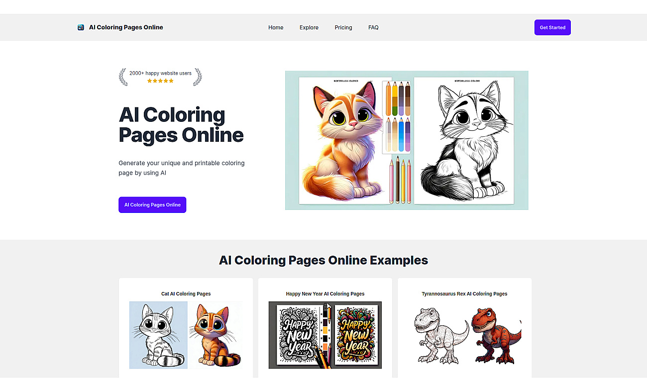 AI ColoringPage Online