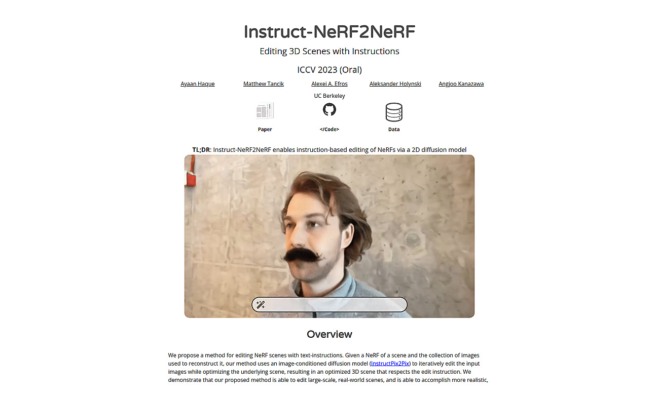 Instruct NeRF2NeRF
