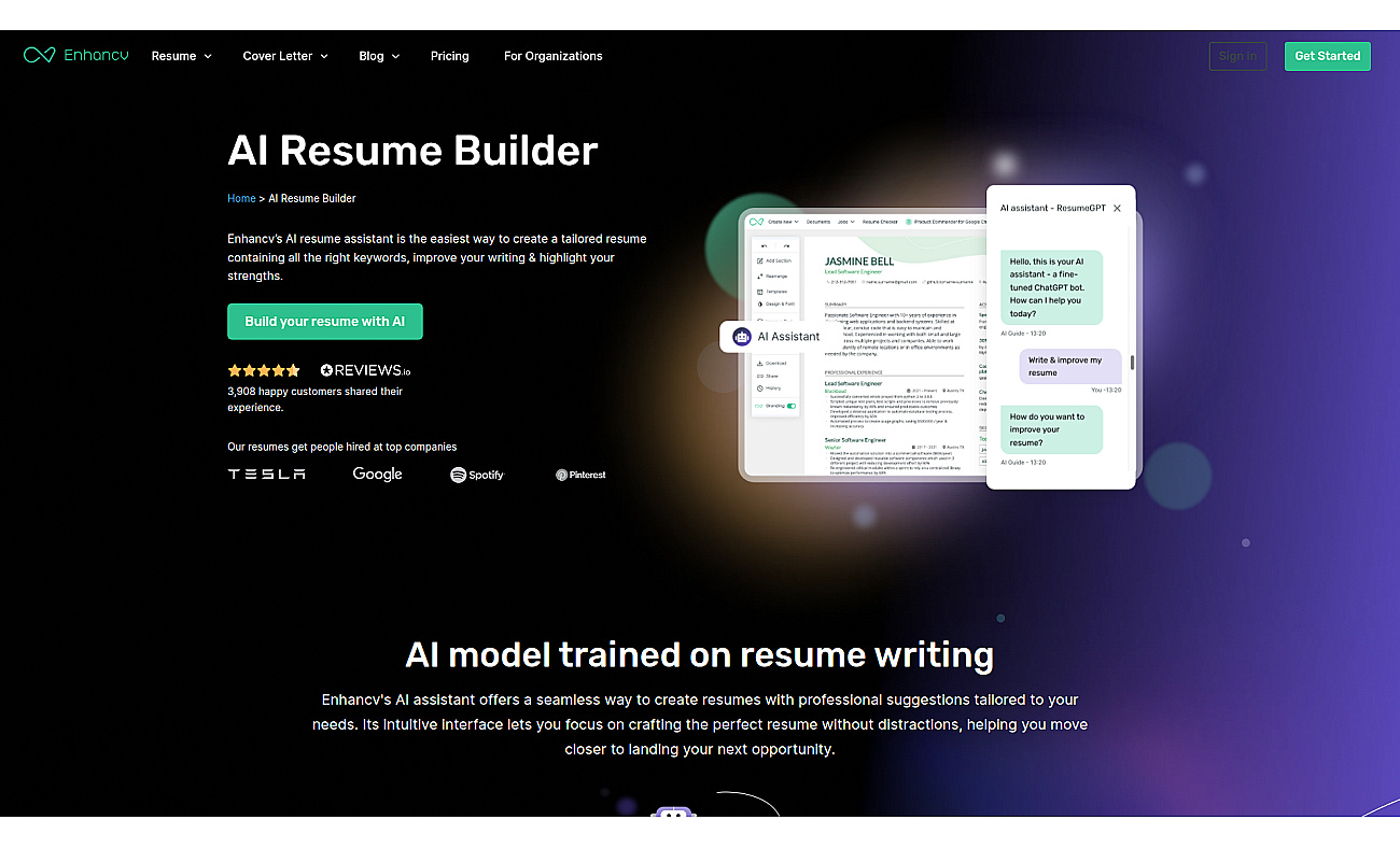Enhancv AI Resume Builder