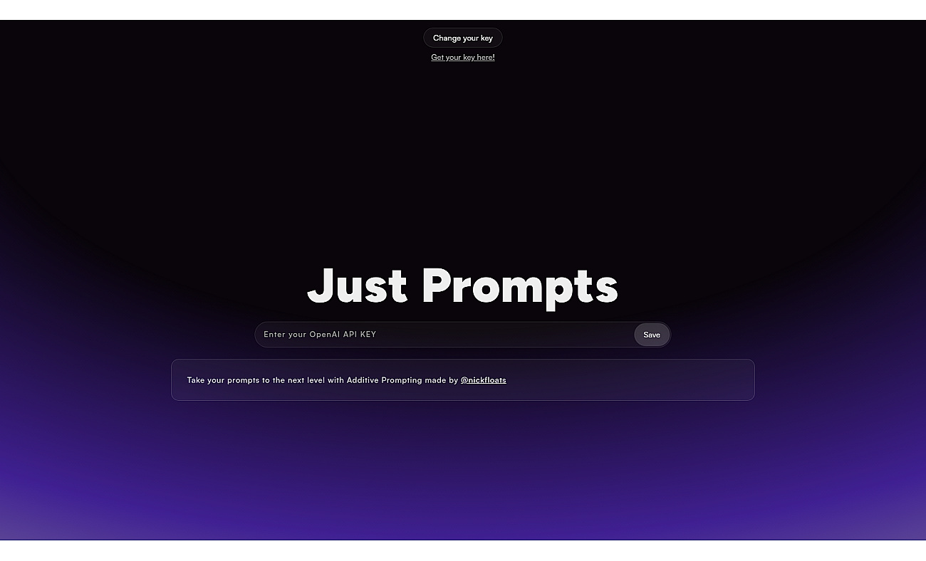 Just Prompts