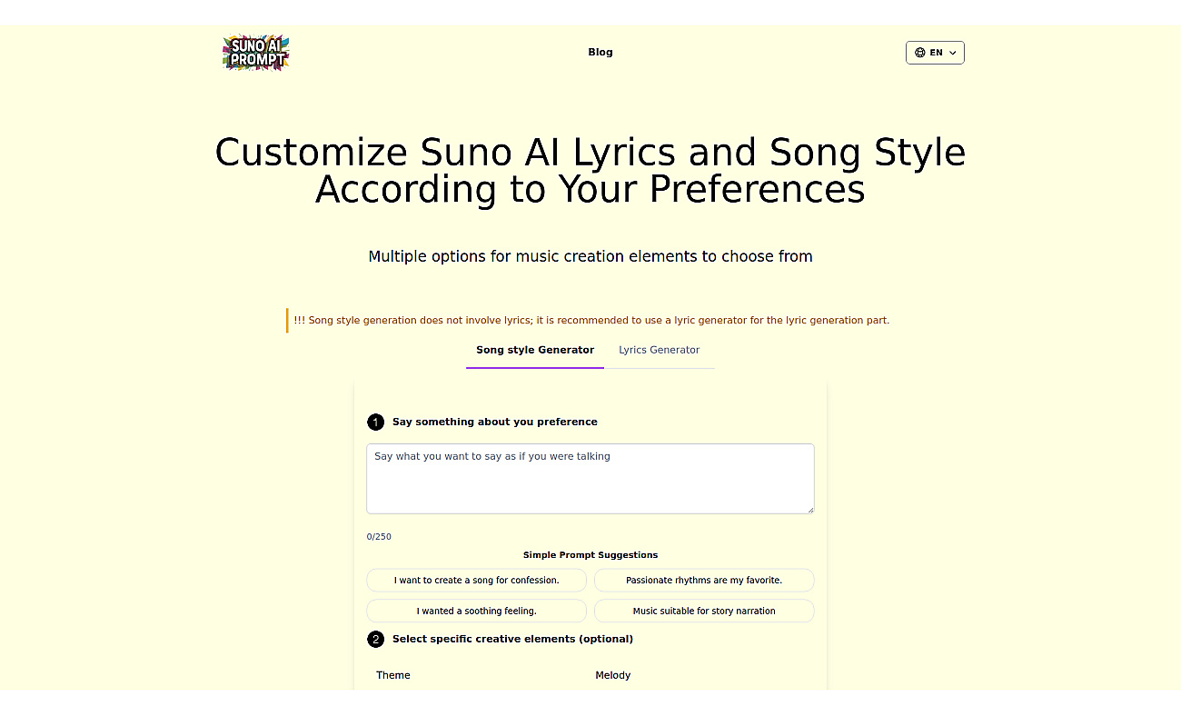 Suno Prompt