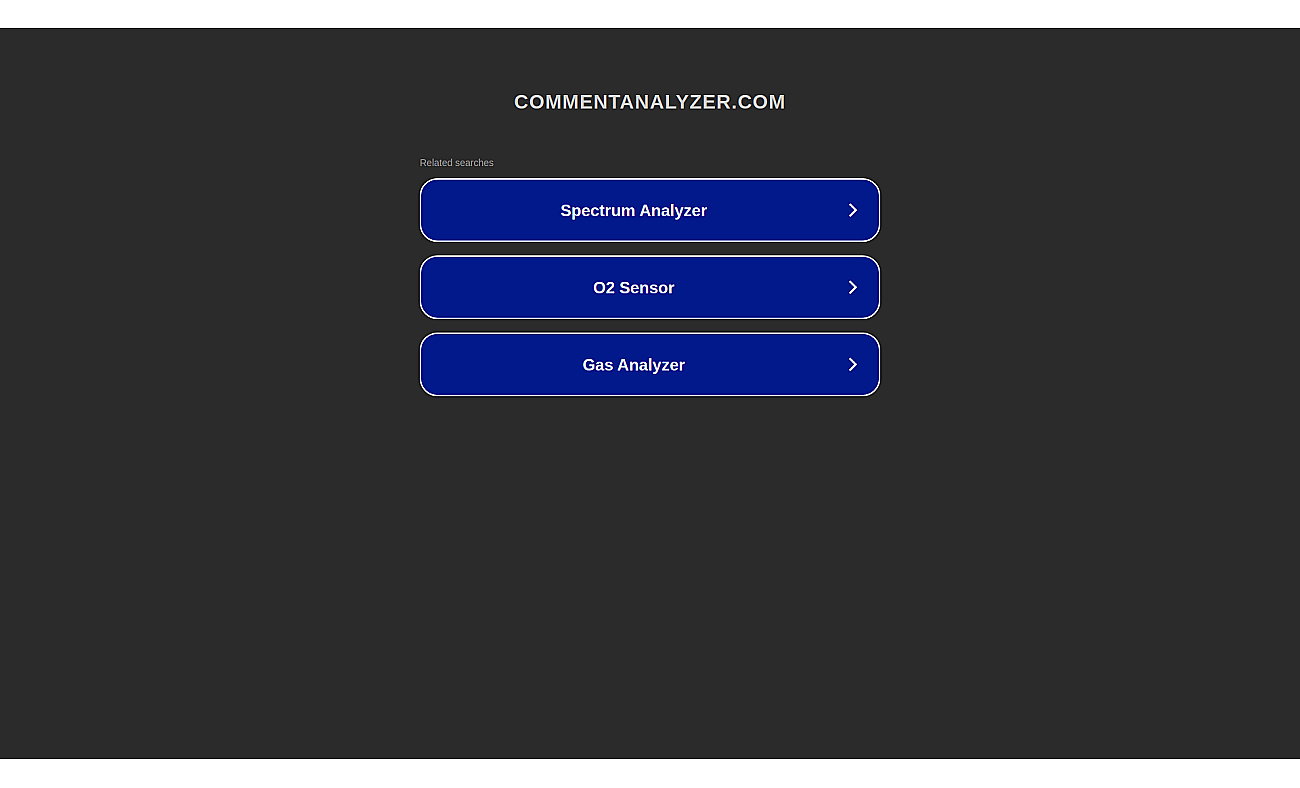 Comment analyzer