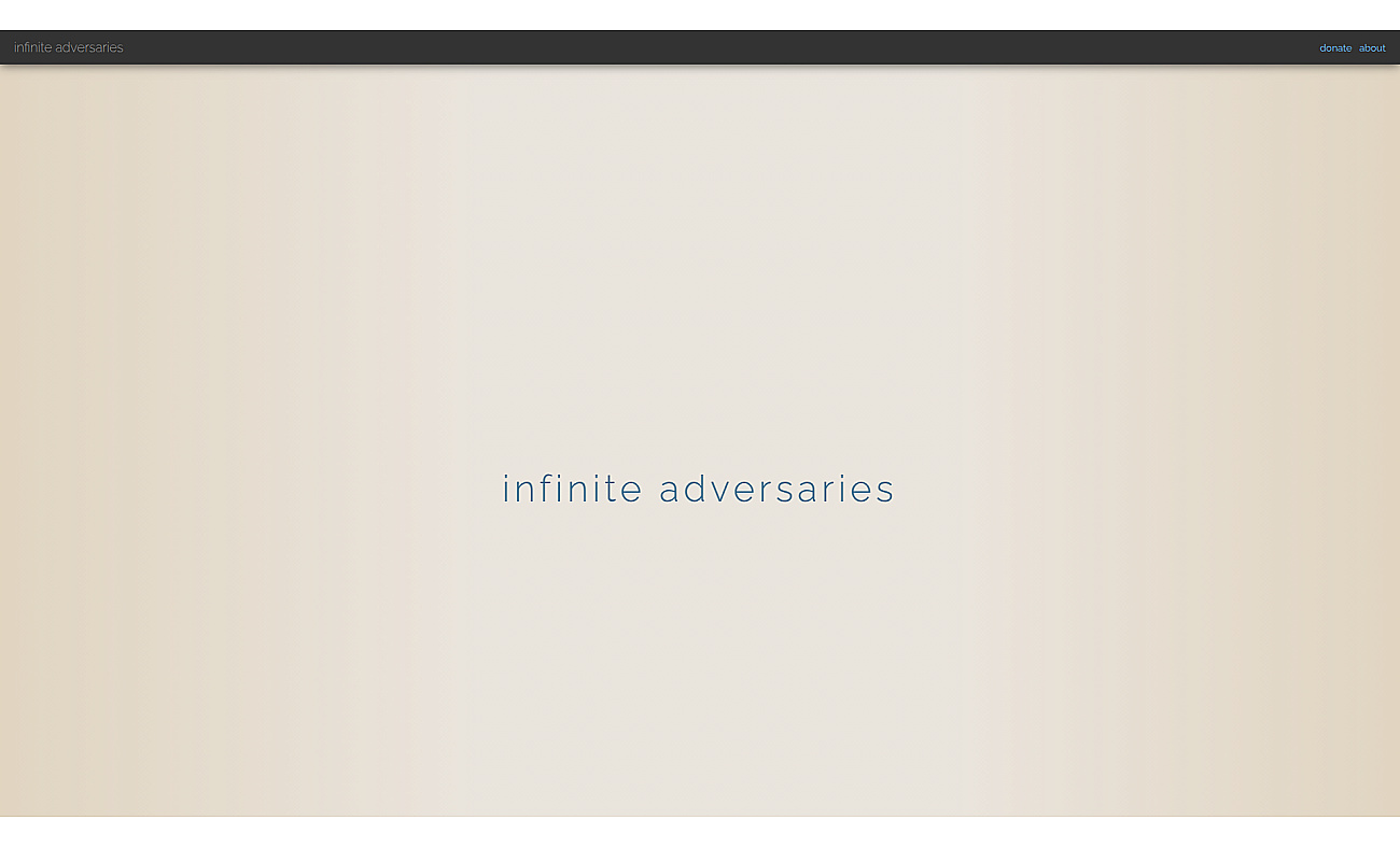 Infinite Adversaries