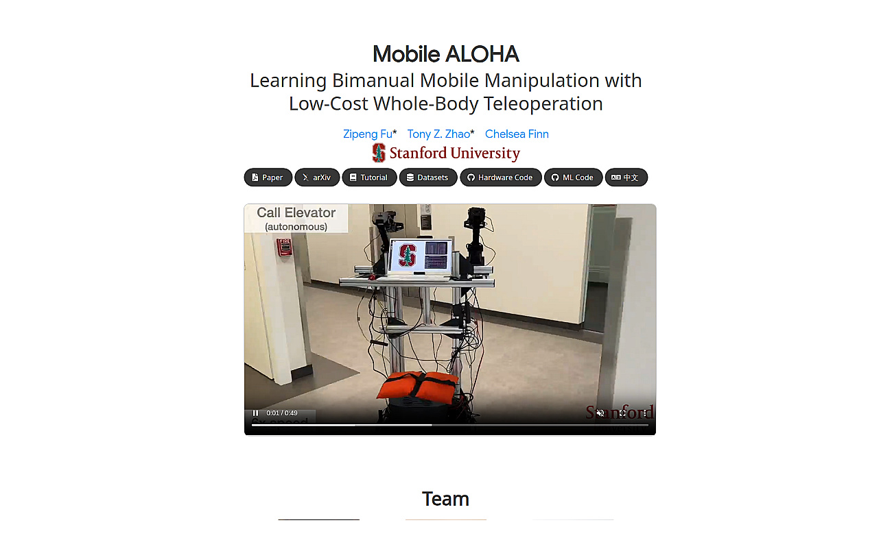 Mobile ALOHA