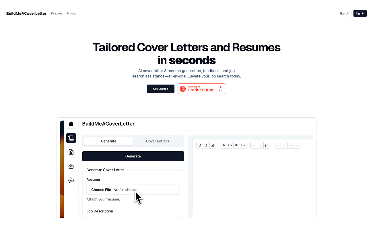 BuildMeACoverLetter