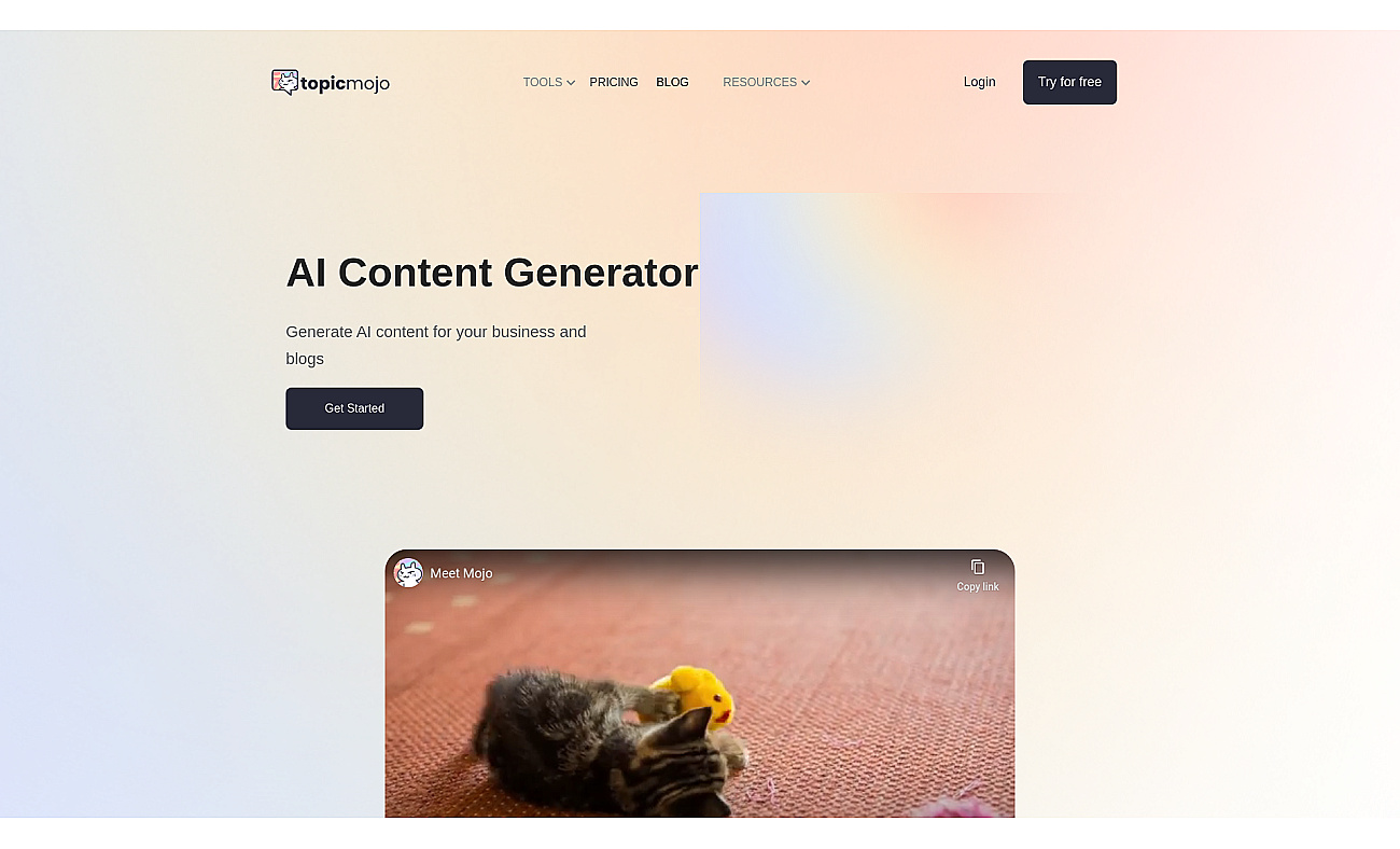 AI Content Generation - Topic Mojo