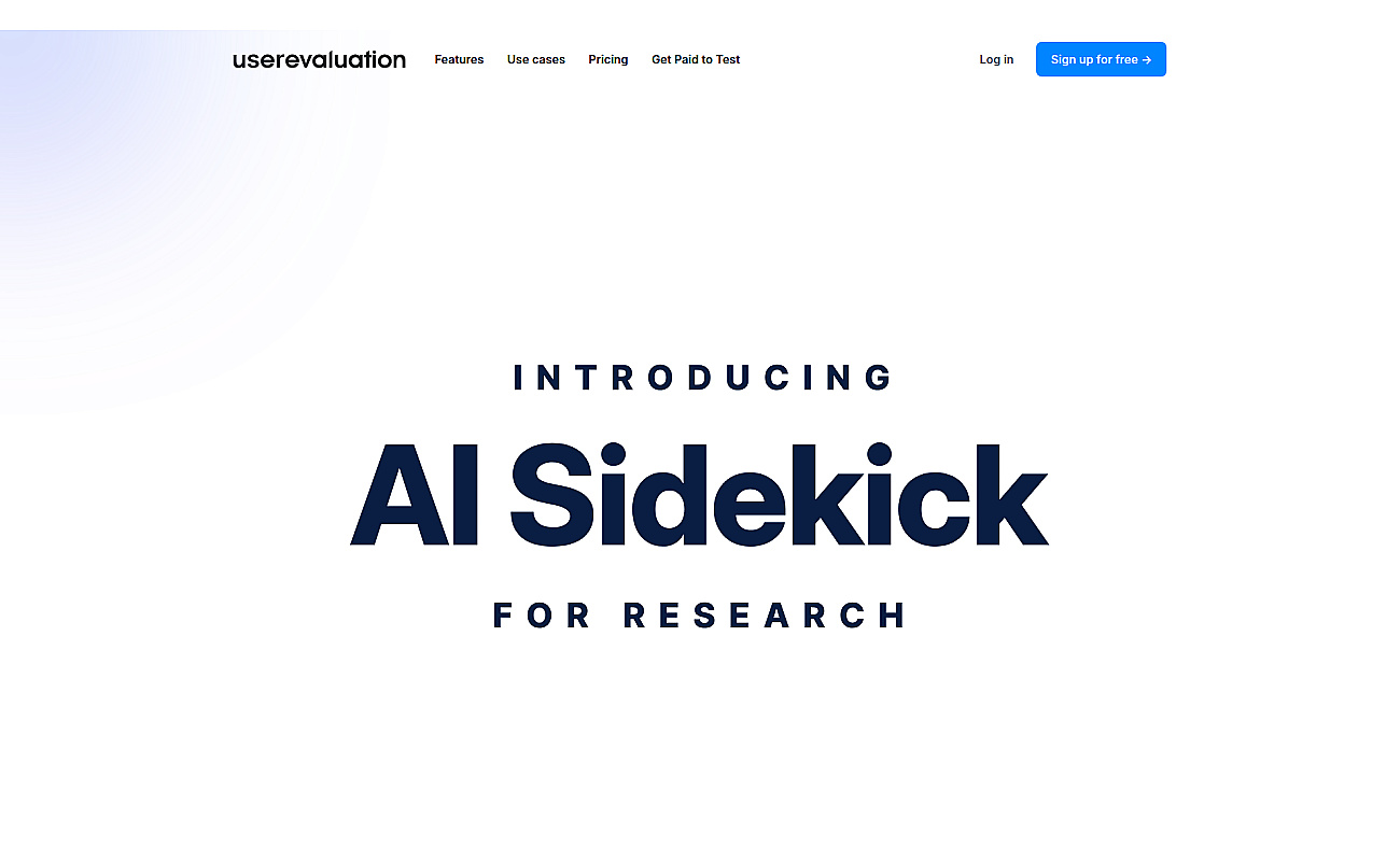 User evaluation ai