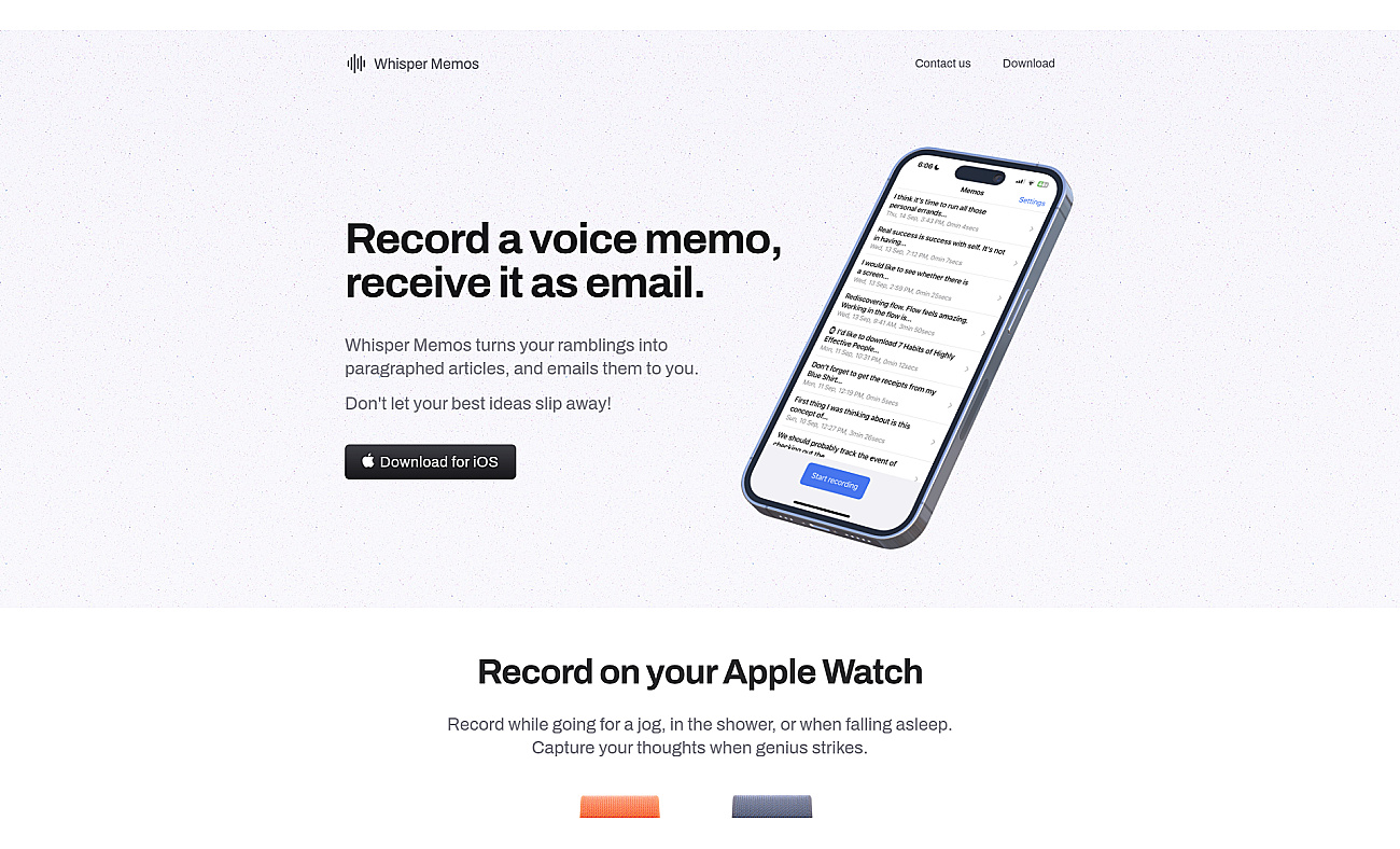Whisper Memos