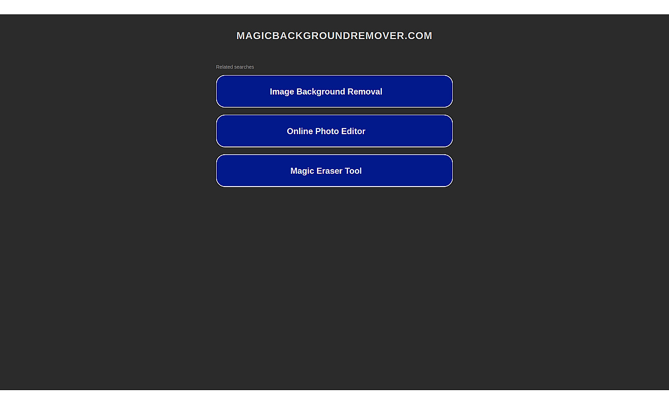 Magic Background Remover