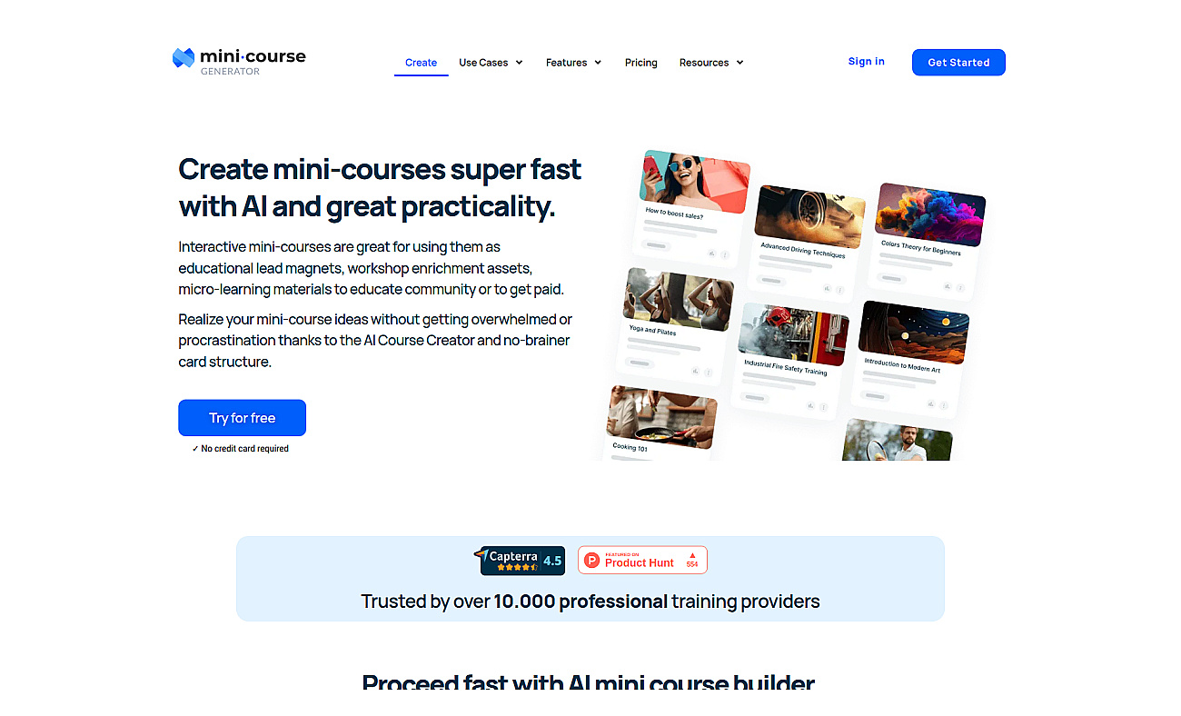 Mini Course Generator