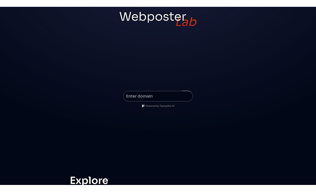 Webposter lab